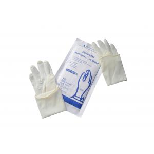 Rubber Latex Surgical Gloves Powder EO / Gamma Sterilization For Protection