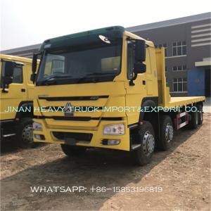 China Sinotruk Howo 40 Ft 30 Ton Flatbed Cargo Truck With Container Lock supplier