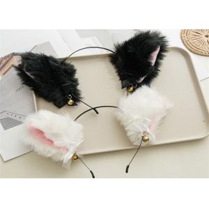 China GLH058 Kitty cat ears girl headband Little wild cat headdress bell cute headband sweet cool accessories supplier