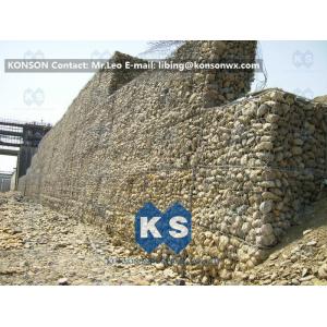 China Galvanized Gabion Box Retaining Walls / Gabion Stone Basket Fence supplier