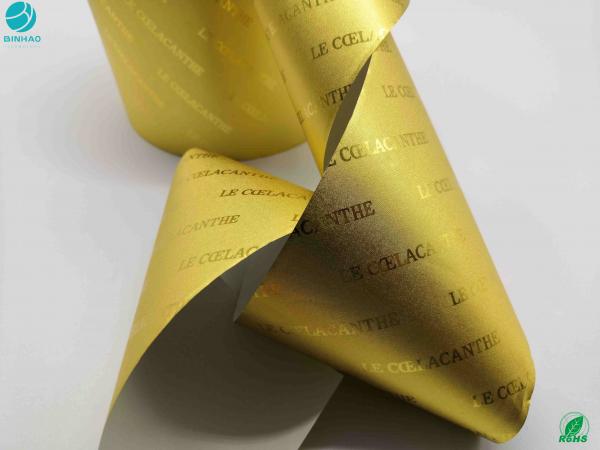 Tobacco 1500M Long Good Extensibility Aluminium Foil Paper Gold Colour