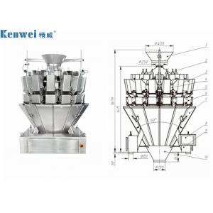 China 14 Head 50P/M Screw Feeding Multihead Weigher For Sticky Products wholesale