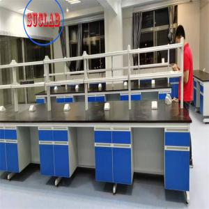 China Heat Resistant Laboratory Working Table Lab Casework 3000*1500*850mm supplier