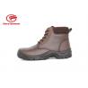 China PU Pouring Men's Steel Toe Work Boots With Embossed Action Leather Upper wholesale