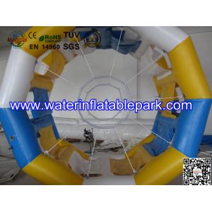 China Cylinder Inflatable Water Roller Ball , Inflatable Fun Roller Water Games supplier