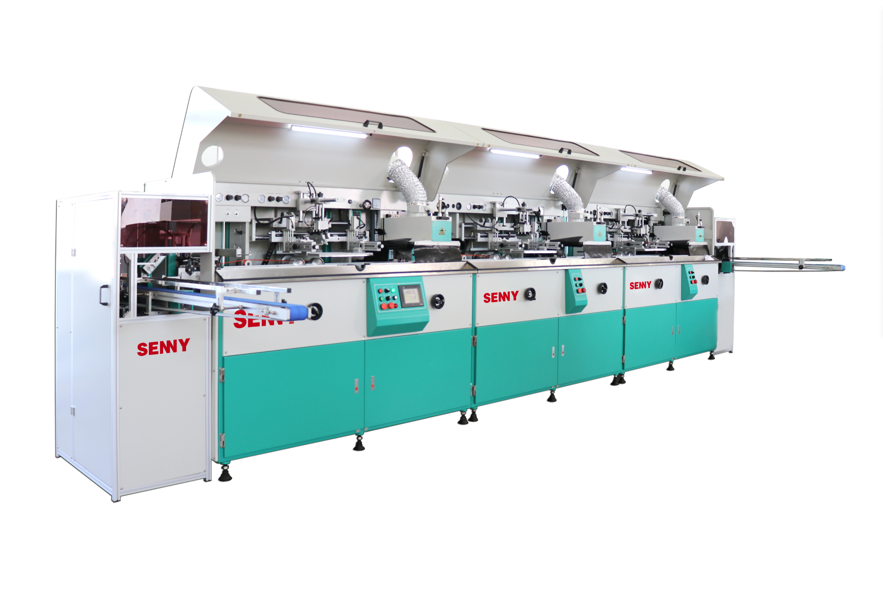China Automatic Linear Screen Printing Machine for Plastic Bottles with Plasma Surface Treatment and Labeling Function supplier