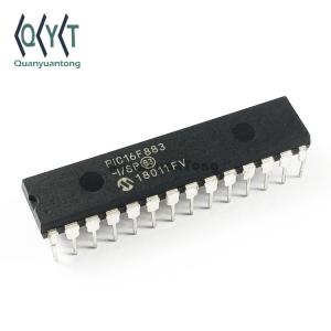 China PIC Microcontroller IC MCU PIC16F883 8-bit Microcontroller PIC16F883-I/SP Flash CMOS Micro Chip DIP 7KB 20MHz supplier