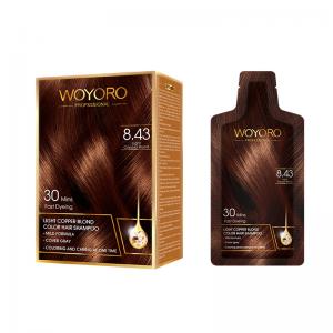 China Mild Plant Formula Hair Color Shampoo Low Ammonia / Hair Dye Shampoo supplier