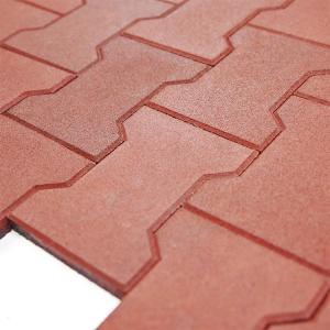 Anti-Slip Dog Bone Interlocking Rubber Paver For Horse Stable Horse Barn Flooring Tiles