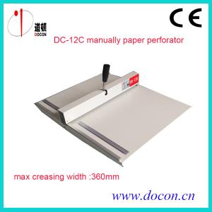 China DC-12C manually paper perforating machine supplier