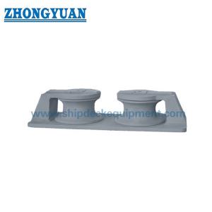 China CB 39-66 Type B Open Type 2 Rollers Casting Steel Casting Iron Roller Fairlead Ship Mooring Equipment supplier