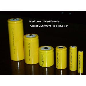 Customized 1.2Volt NiCd Rechargeable Batteries SC 2000MAH For Baby Monitor