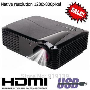 Native 1280x800pixels HDMI LED Projector Quality Image Compatible For PS Xbox DVD Computer