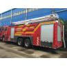 China Howo Fire Rescue Truck Water Tower Fire Truck 10 Wheel High Loading Capacity wholesale