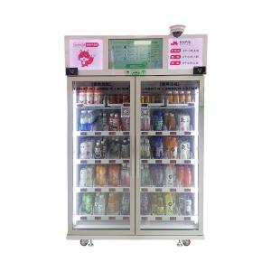 China WIFI 4G Smart Fridge Vegetable Fruit Snack Drink Vending Machine In Supermarket supplier