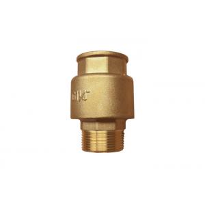 Brass No-return Male x Female Thread In-line Straight Check Valve Rough Brass Surface