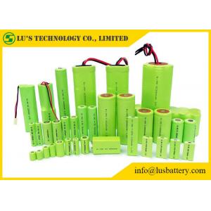 China Cylindrical Single Cell 1.2 V Rechargeable Battery Nickel Metal Type Low Self Discharge supplier
