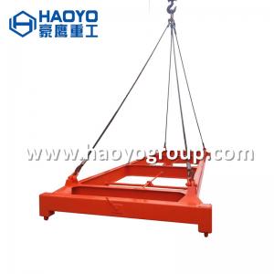 China shanghai HAOYO Yellow semi-automatic container lifting spreader frame 40 feet  20feet supplier