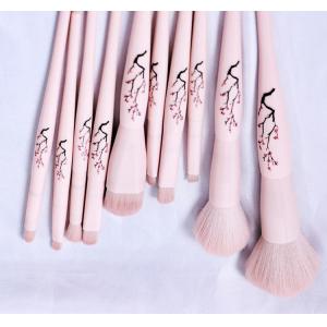 China Bamboo Handle Face Makeup Brush 11 Pieces Special Color And Premium Material supplier