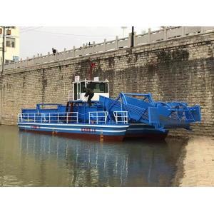 China 1.8 M Cutting Width Propeller Driven 75 KW Power Mowing Boat At 4-5 Km/h Speed wholesale