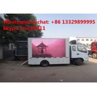 FOTON AUMARK 4*2 RHD mobile digital billboard LED advertising vehicle for sale, bigger mobile LED truck with stage