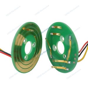 China Low Temperature Pancake Slip Ring with PCB-style  electric power for industry robot wholesale