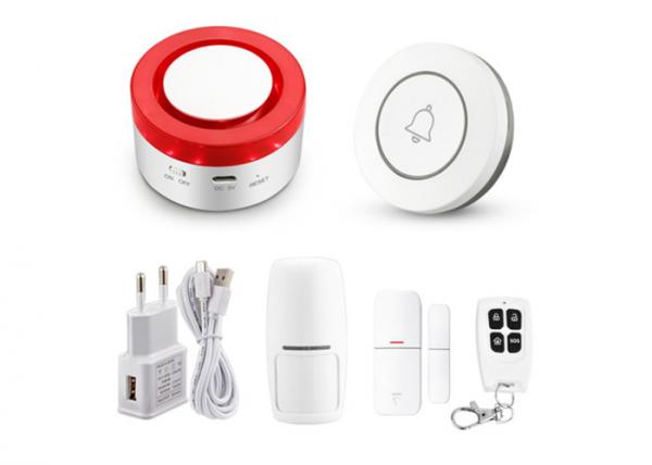 2 In 1 Wireless Home Alarm Systems Wifi Siren Hub 120DB With Tuya Platform Alexa