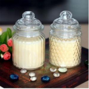 candle glass jar with glass lid wax containers