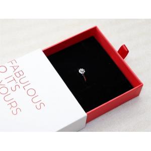 China EVA Insert Ribbon Custom Logo Drawer Paper Packing Box For Jewelry supplier
