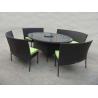Rattan Garden Dining Sets With Bench , Patio Table And Chairs Set