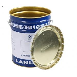 20 Litre Galvanized Paint Bucket With Printing Ideal For Industrial Applications