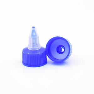 24/410 Plastic Liquid Dispensing Cap Blue Twist Open Close