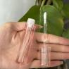 Tubos de labios de plástico transparentes cuadrados, todos claros, contenedor vacío