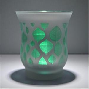 China glass containers for candles hurricane lamp candle holders oil lamp supplier