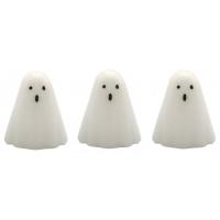 China Wax Little Ghost Candle LED Light 3pk 1 On-Off 7.3*6.5*8.7cm 1CR2032 Battery on sale