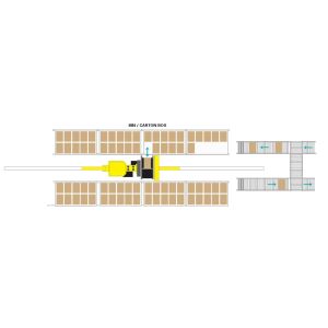 AS-RS Carton / Container Stacker Automated Warehouse System XYZ 3-Axis