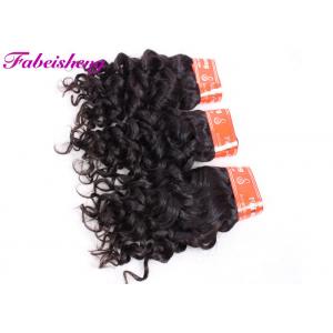 8A Black Curly Indian Virgin Remy Hair Double Drawn With Full Cuticle