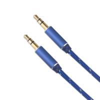 1M Aux Cable Gold plated colorful 3.5mm audio cable
