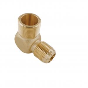 China 1/2'' Brass Body Elbow PEX Pipe Fitting with Male Thread supplier