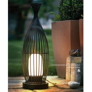 China 18W Landscape Outdoor Led Lawn Lights Fixtures Luxury Bird Cage Shaped 6000K 300x750mm supplier