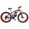 28mph Fat Tire Electric Mountain Bike With 21speed Gear 12.5mps