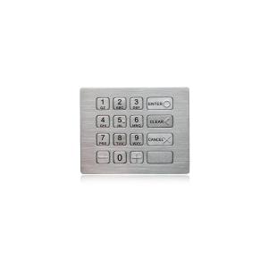 OEM ODM Vandal Proof Panel Mount Metal Keypad With 16 Button Digital Keypad