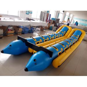 China Large Custom 12 Person Inflatable Banana Boat For Water Entertainment supplier