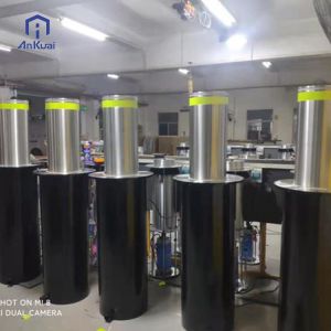Automatic Hydraulic Bollard with 304/316 Stainless Steel LED Lights and Hydraulic System for Secure Parking