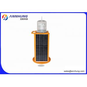 China Red Solar Aviation Obstruction Light with High Efficient LED Chip supplier