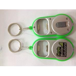 China Multi-function Simple Mobile Solutions Mini Bottle Opener Led Flashlight Keychain For Advertising Gift supplier