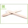 Natural Color Long Ice Cream Wooden Sticks With 114mm Length Flat Edge