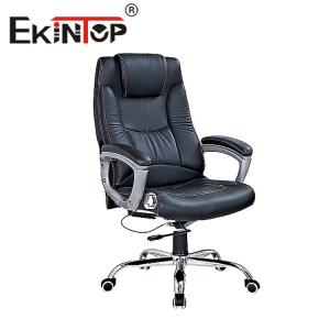 Office Furniture Adjustable Wooden PU Leather ChairBoss Office Chair