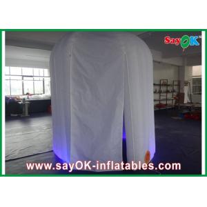 Photo Booth Led Lights Durable 2 X 3 X 2.3M Inflatable Photobooth , Oxford Cloth Photo Tent With Lighting