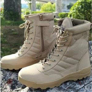 China Customization Durable Black Boots Tactical Combat Boot Men Leather Military Tactical boots for men supplier
